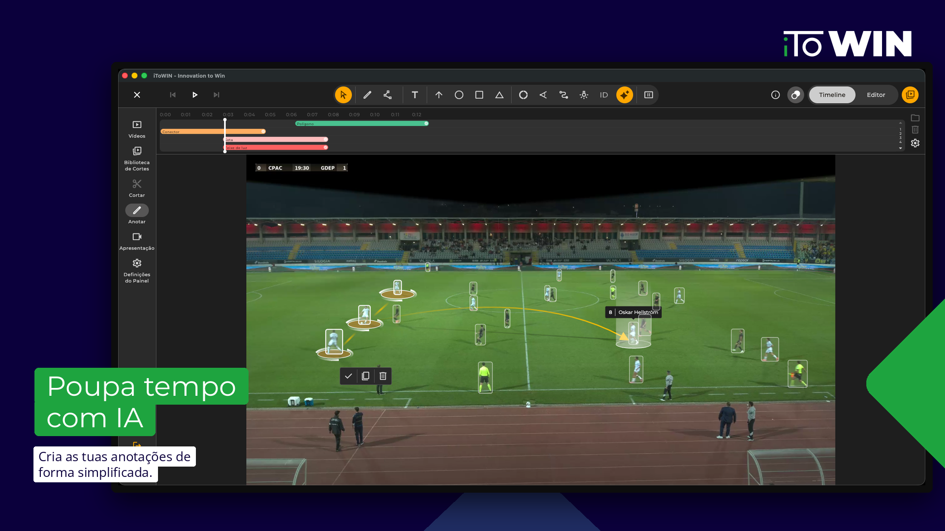 Tracking automático de jogadores por inteligência artificial